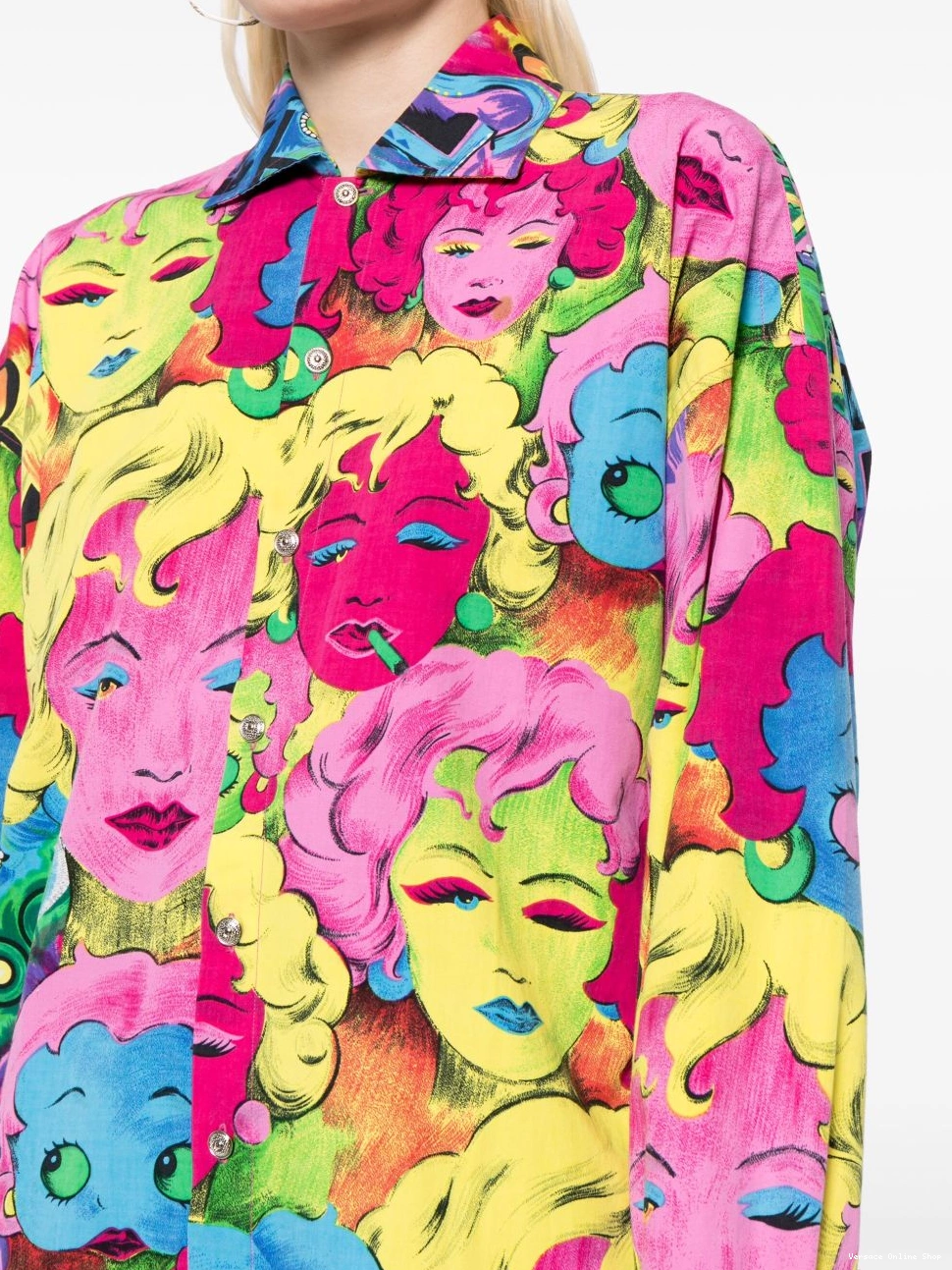 Affordable cotton Betty 1990-2000s Women shirt Versace Boop-print 0708